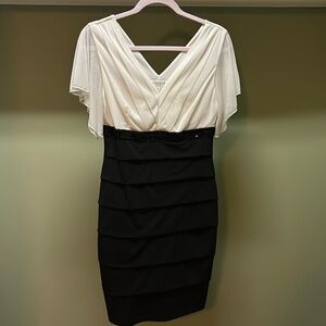 Black  and white dress